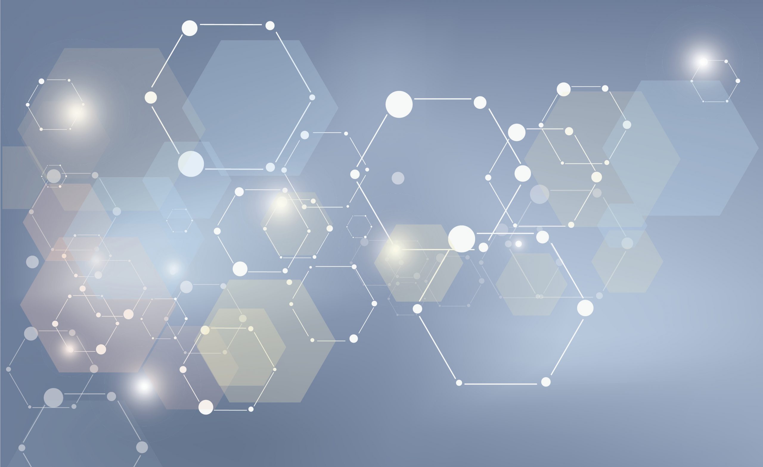 Abstract particles connection